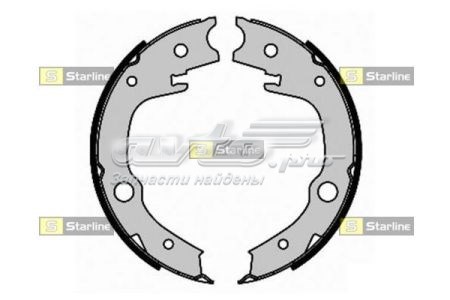 Купить BC09340 Starline Колодки ручника/стояночного тормоза