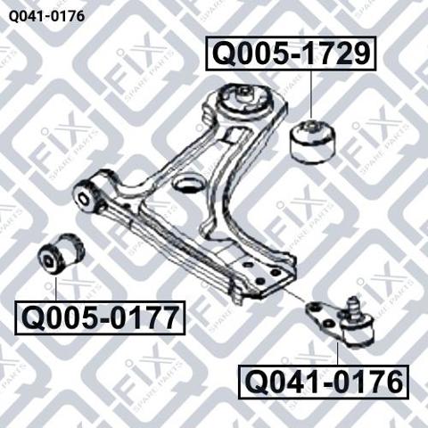 Q0410176 Q-fix Палец шаровой нижний