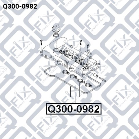 Прокладка клапанной крышки двигателя, комплект Q-fix Q3000982 цена, от 6.96 USD