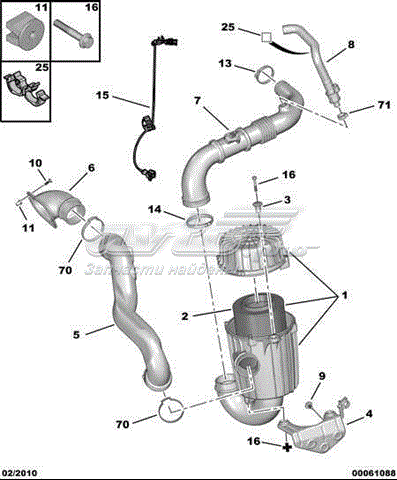 Cano derivado de ar, entrada de filtro de ar para Peugeot Boxer (250)