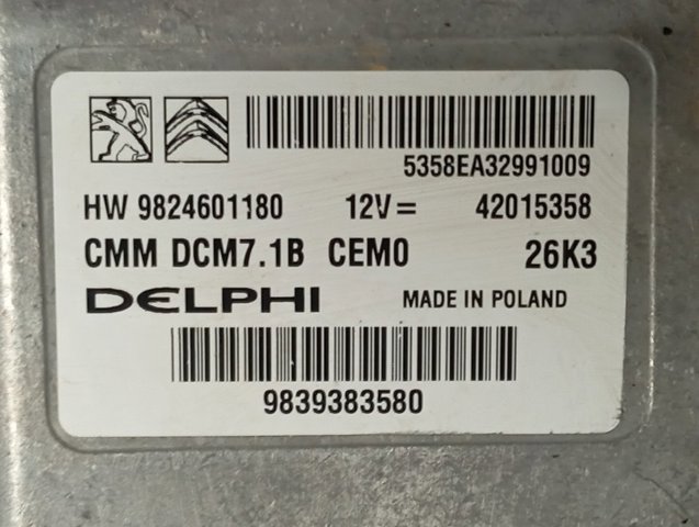  9824601180 Peugeot/Citroen
