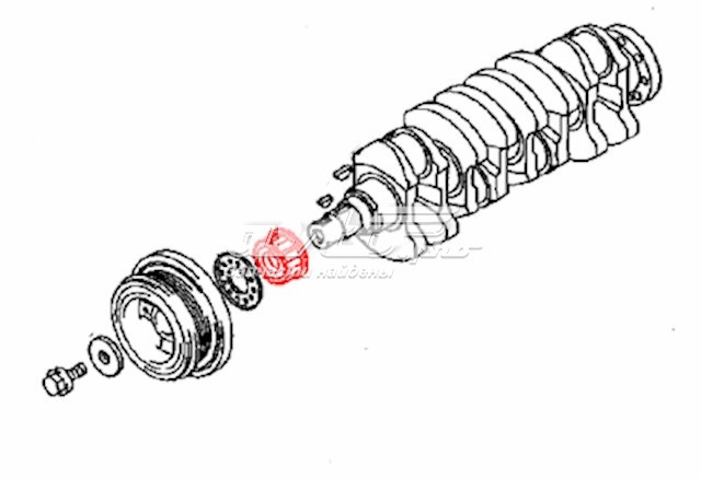 Engrenagem de cadeia da roda dentada de acionamento de cambota de motor para Toyota Liteace (CM3V, KM3V)