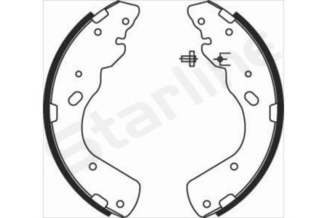 Купить BC08450 Starline Задние барабанные тормозные колодки