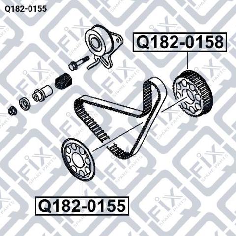 Arruela de cambota para Mitsubishi Pajero II Canvas Top V2W, V4W