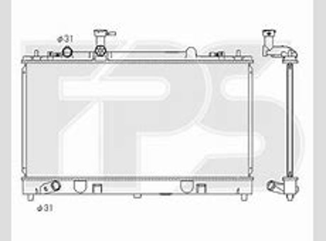 Радиатор охлаждения двигателя FPS FP44A636 цена, от 74.75 USD