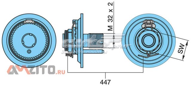 Гайка ступицы задней 0900137030 BPW