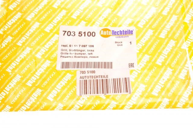 Решетка бампера переднего левая 7035100 Autotechteile