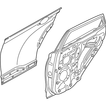 77004K2000 Hyundai/Kia Дверь задняя, правая