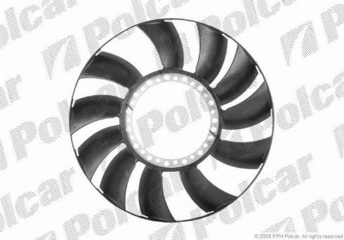 Вентилятор (крыльчатка) радиатора охлаждения Polcar 132423F3