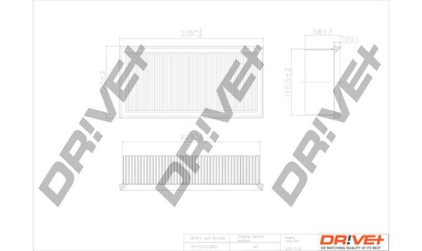 Воздушный фильтр DP1110100205 Dr!ve+