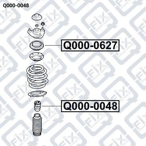 Буфер-отбойник амортизатора переднего Q-fix Q0000048 цена, от 4.39 USD