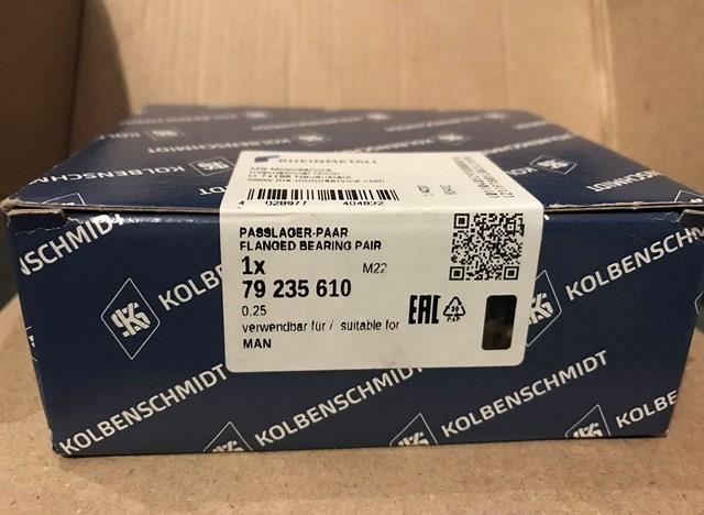 Вкладыши коленвала, коренные, комплект, 1-й ремонт (+0,25) Kolbenschmidt 79235610 цена, от 97.05 USD