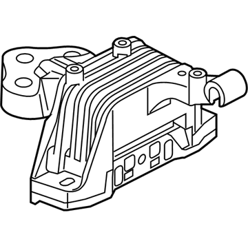 68224907AE Chrysler coxim (suporte esquerdo de motor)