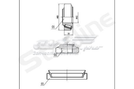 Подшипники задней ступицы Starline LO00919 цена, от 20.86 USD