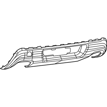 Накладка бампера заднего K68408085AA Fiat/Alfa/Lancia