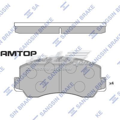 Колодки тормозные передние дисковые SANGSIN SP1057