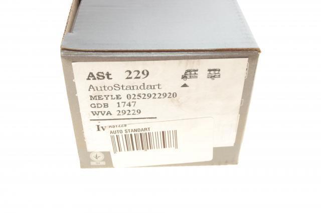 AST229 AST Колодки передние