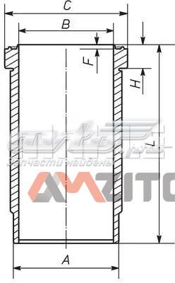 Гильза поршневая 227WN6701 Mahle Original