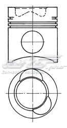 Поршень на 1 цилиндр 91683700 Kolbenschmidt