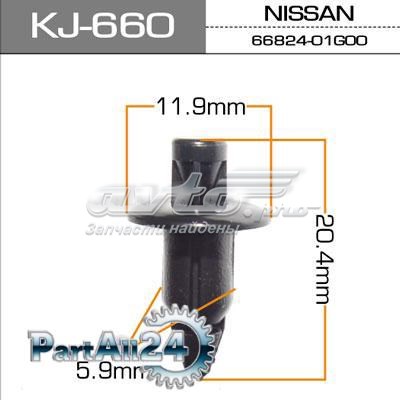 Пистон крепления переднего бампера KJ660 Masuma