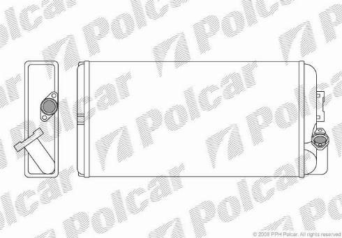 Радиатор печки (отопителя) POLCAR 5053N81