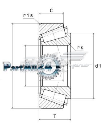 Купить HR32005XJ NSK Подшипник ступицы задней наружный