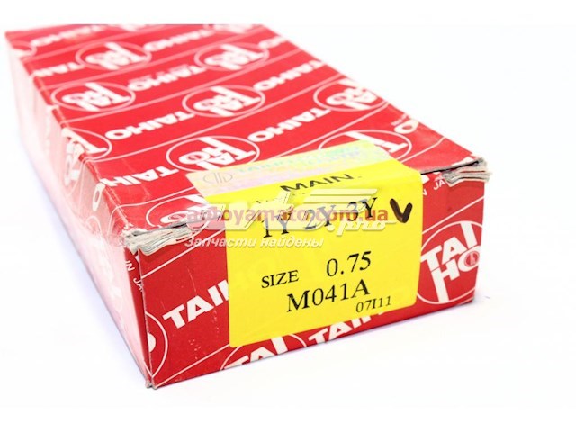 M041A075 Taiho folhas inseridas principais de cambota, kit, 3ª reparação ( + 0,75)