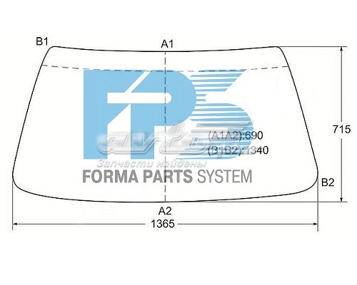 Стекло лобовое FPS GS0054D14