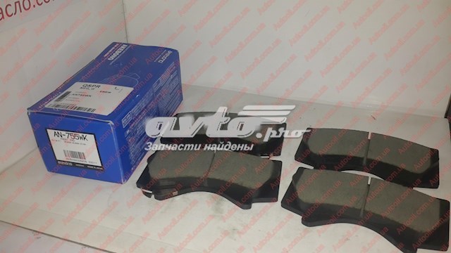 Колодки тормозные передние дисковые AKEBONO AN755WK