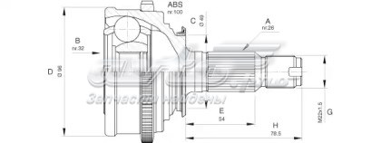 44511SE0406 Honda junta homocinética externa dianteira