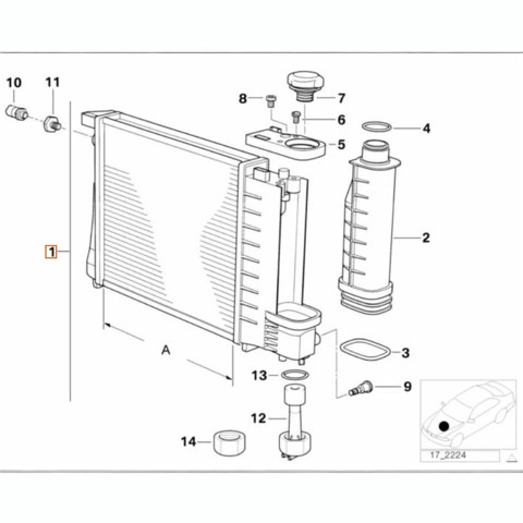 R20026 Sato Tech Радиатор основной
