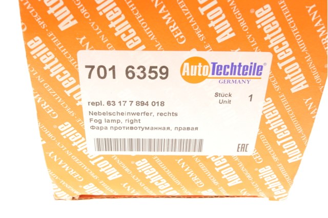 Купить 7016359 Autotechteile Туманка правая