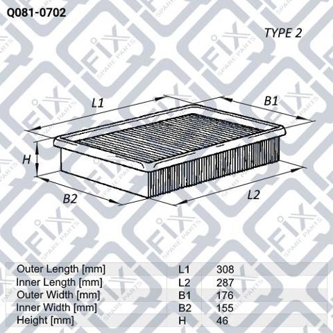 Filtro de ar Q-fix Q0810702 preço, a partir de 14,09 USD