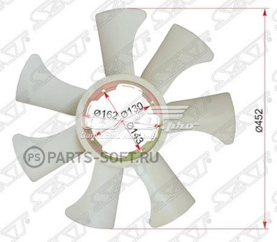 Вентилятор/крыльчатка радиатора охлаждения SAT ST2106003J00 цена, от 41.11 USD