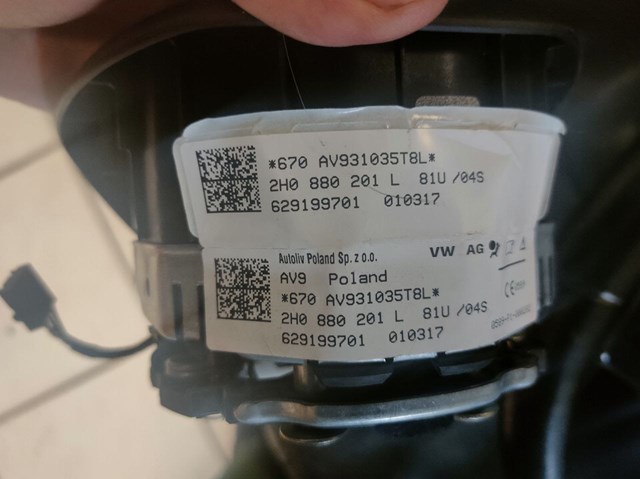 Airbag в мультируль VAG 2H0880201L цена, от 101.35 USD