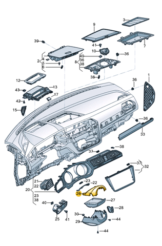  Защитный кожух рулевого механизма VOLKSWAGEN Tiguan 2