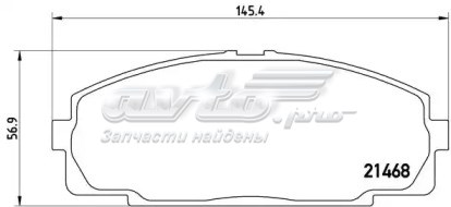 Передние тормозные колодки 0449126191 Toyota