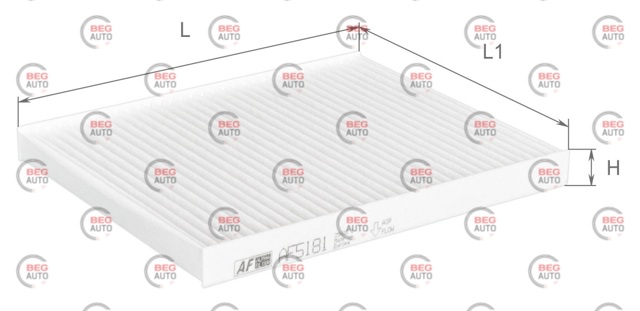 Фильтр воздушный отопителя Alpha Filter AF5181 цена, от 2.66 USD