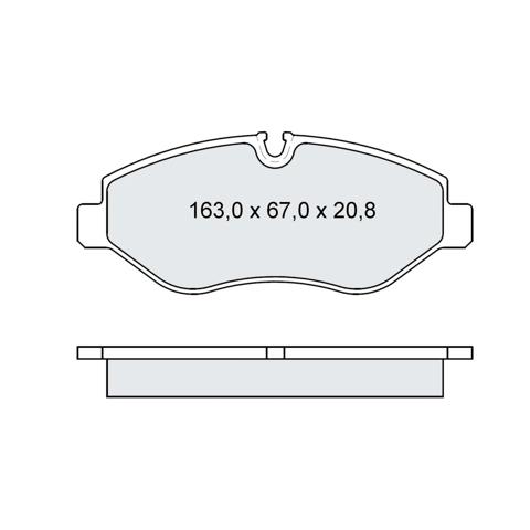 Передние тормозные колодки D236E Dafmi
