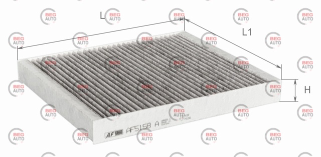 Купить AF5158A Alpha Filter Фильтр салона угольный