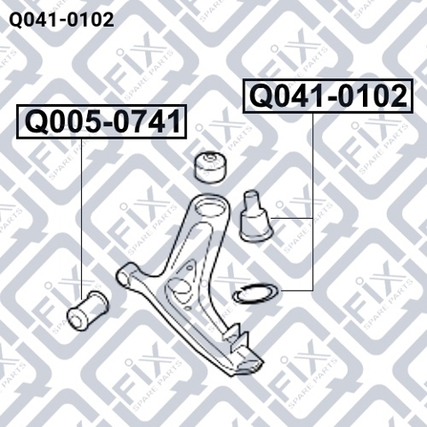 Нижняя шаровая опора Q0410102 Q-fix