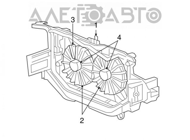 Вентилятор кондиционера, правый Signeda RDCR1290A цена, от 73.90 USD