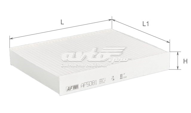 Фильтр воздушный отопителя Alpha Filter AF5081 цена, от 2.85 USD