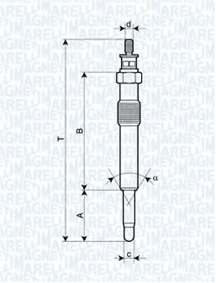 Свеча накала Magneti Marelli 62900018304