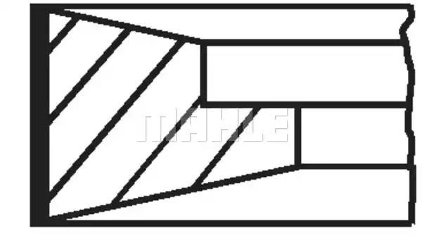 Кольца поршневые STD на 1 цилиндр Mahle Original 099RS001270N0 цена, от 24.27 USD