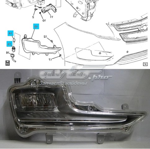 Фара противотуманная, правая Depo/Loro/Abakus FP1717H2E цена, от 86.09 USD