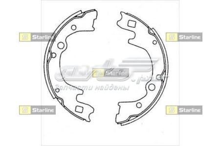 BC08270 Starline Барабанные тормозные колодки