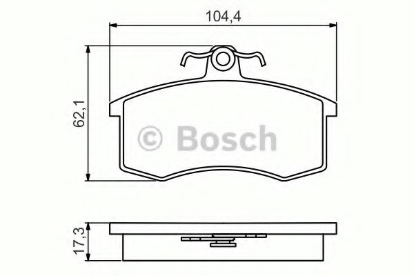 986495214 Bosch Колодки передние