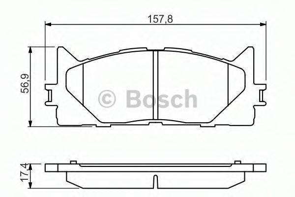 Купить 986494430 Bosch Колодки тормозные