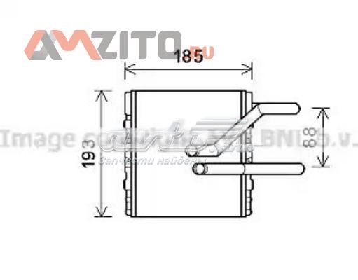 Radiador de forno (de aquecedor) para Honda Prelude (BB)